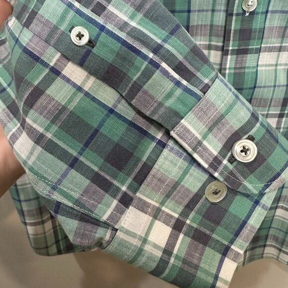 UNTUCKit Button Down Shirt Men's Large Tall Wrinkle Free Terrantez WF - Picture 3 of 8